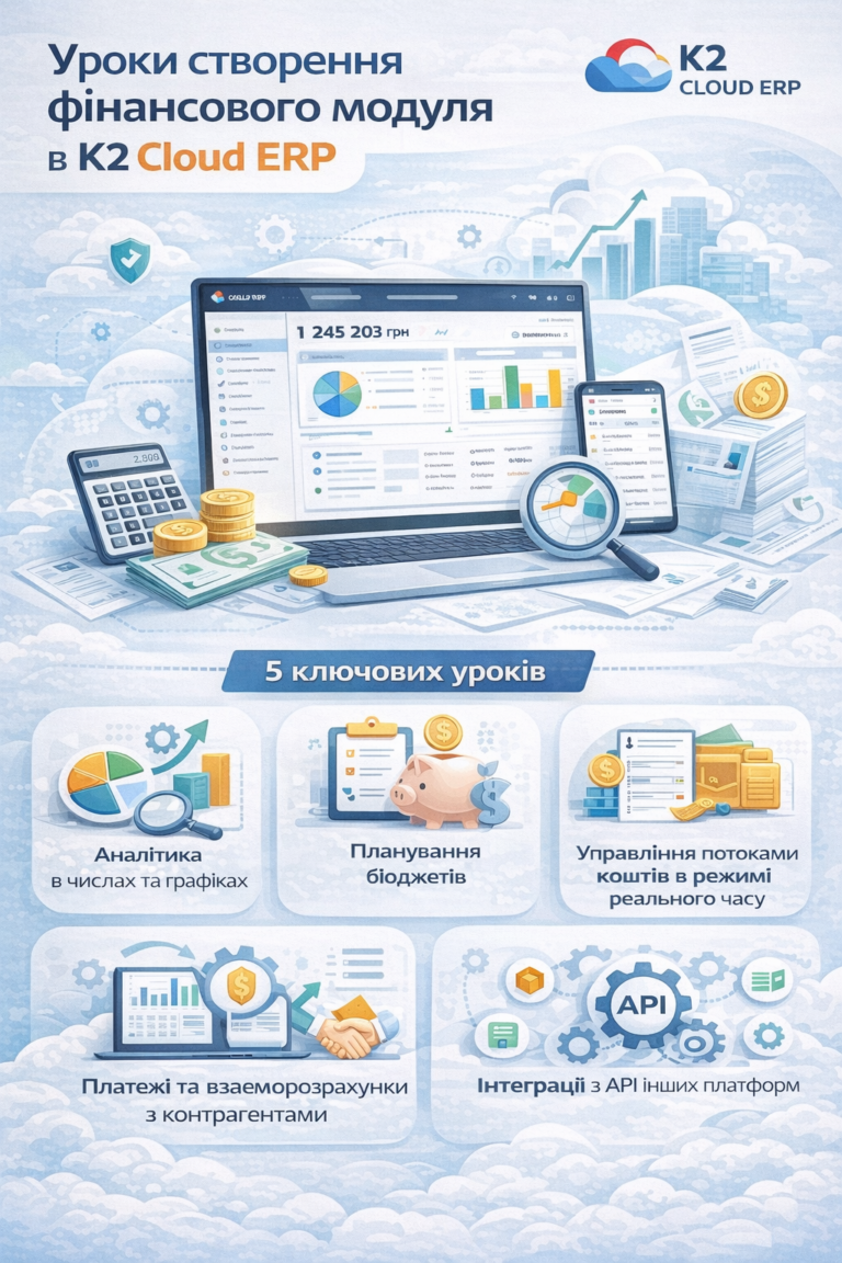 Уроки створення фінансового  модуля в K2 ERP: чому відкладати міграцію з 1С/BAS дорожчає що…: Уроки створення фінансового модуля в K2