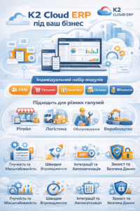 K2 ERP під ваш господарська одиниця