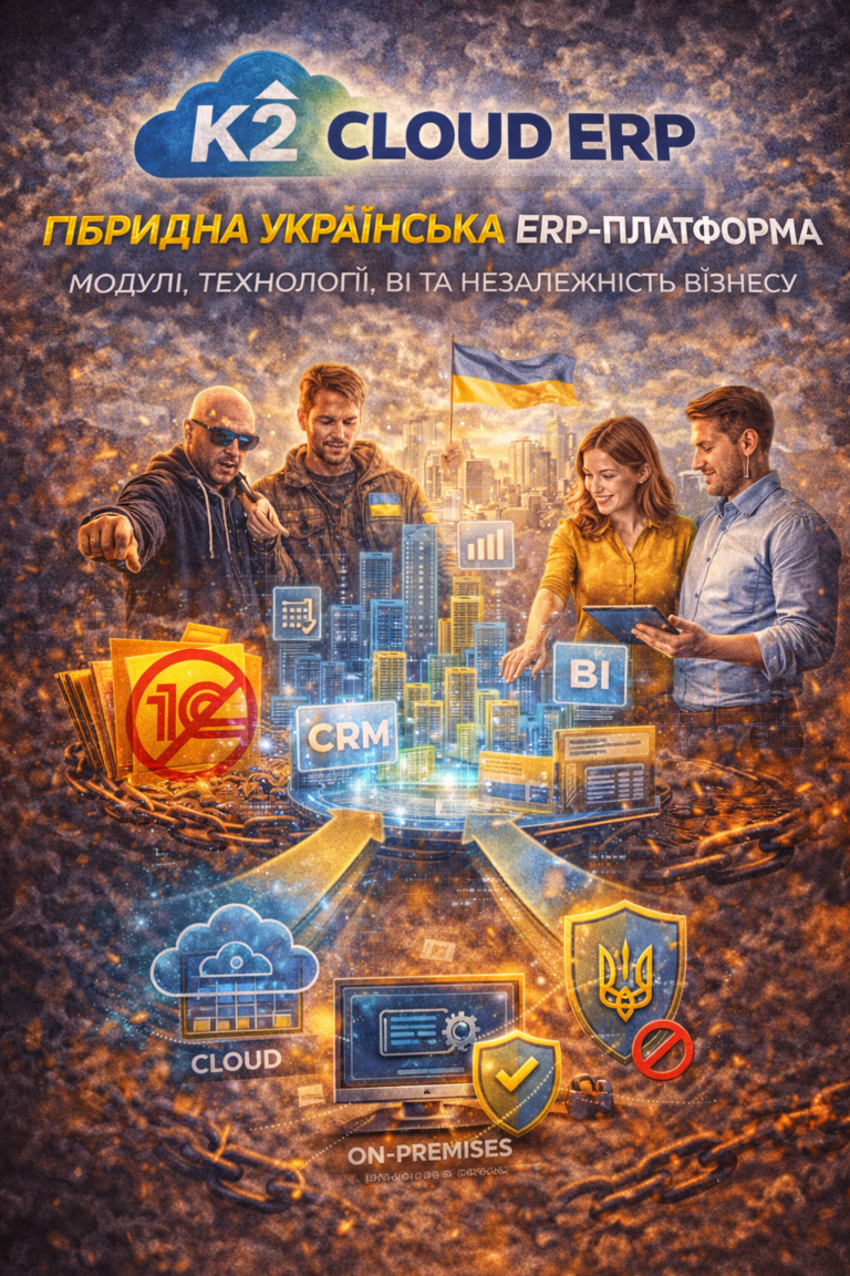 K2 ERP: чому відкладати міграцію з 1С/BAS дорожчає щокварталу: K2 ERP — гібридна українська ERP-програм