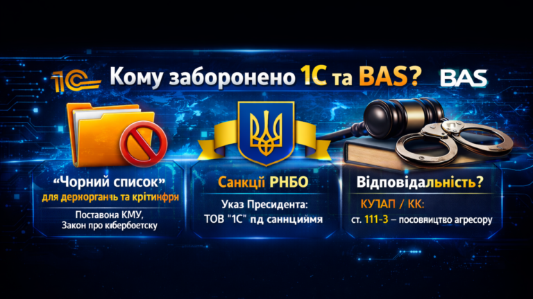 Кому “заборонено” 1С та BAS: чому відкладати міграцію з 1С/BAS дорожчає щокварталу: Кому “заборонено” 1С та BAS?