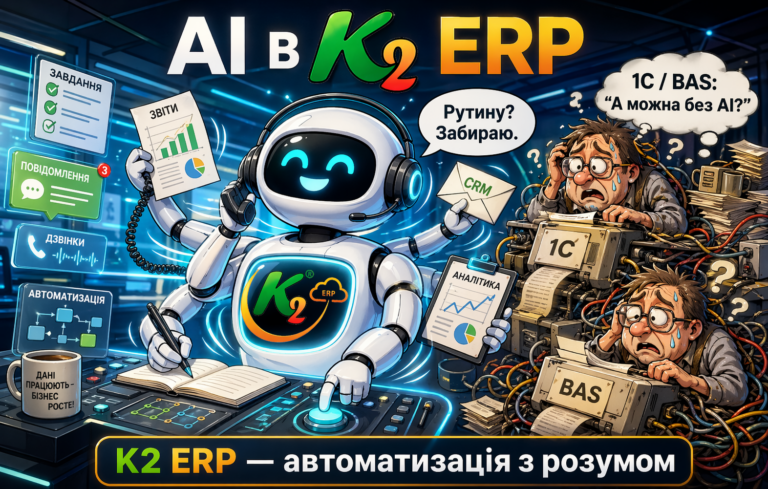 AI в K2 ERP: коли облік перестає бути нудним, а господарська одиниця починає дихати на повні груди