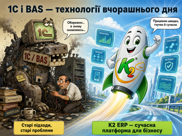 1С нагадує наші технології 20-річної давнини. Ба більше — це і є технології тих часів