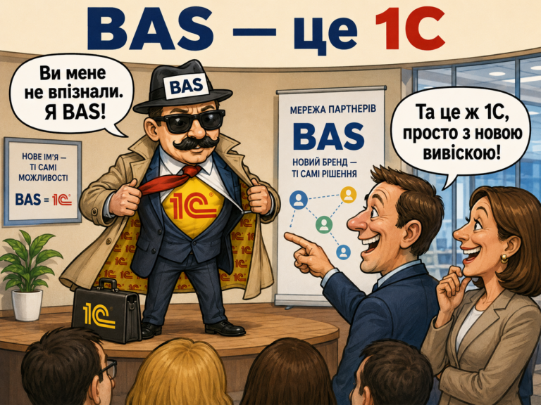 BAS: чому відкладати міграцію з 1С/BAS дорожчає щокварталу: BAS — це 1С. Просто з вусами, в окулярах